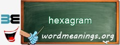 WordMeaning blackboard for hexagram